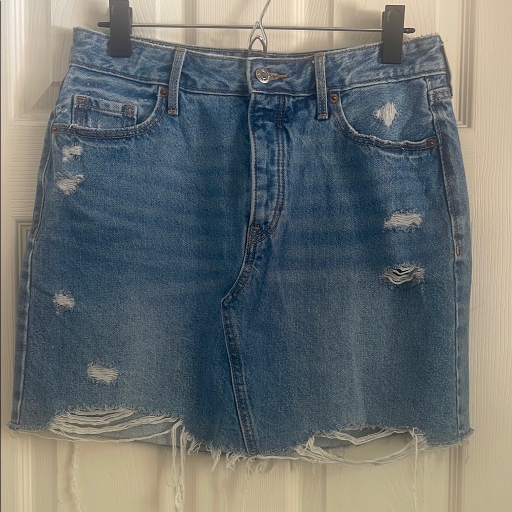 Old Navy Blue Mini Skirt Casual